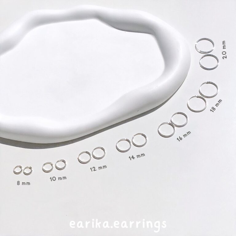 earika.earrings - ต่างหูห่วงเงินแท้ คนแพ้ง่ายใส่ได้ (มี 7 ไซ