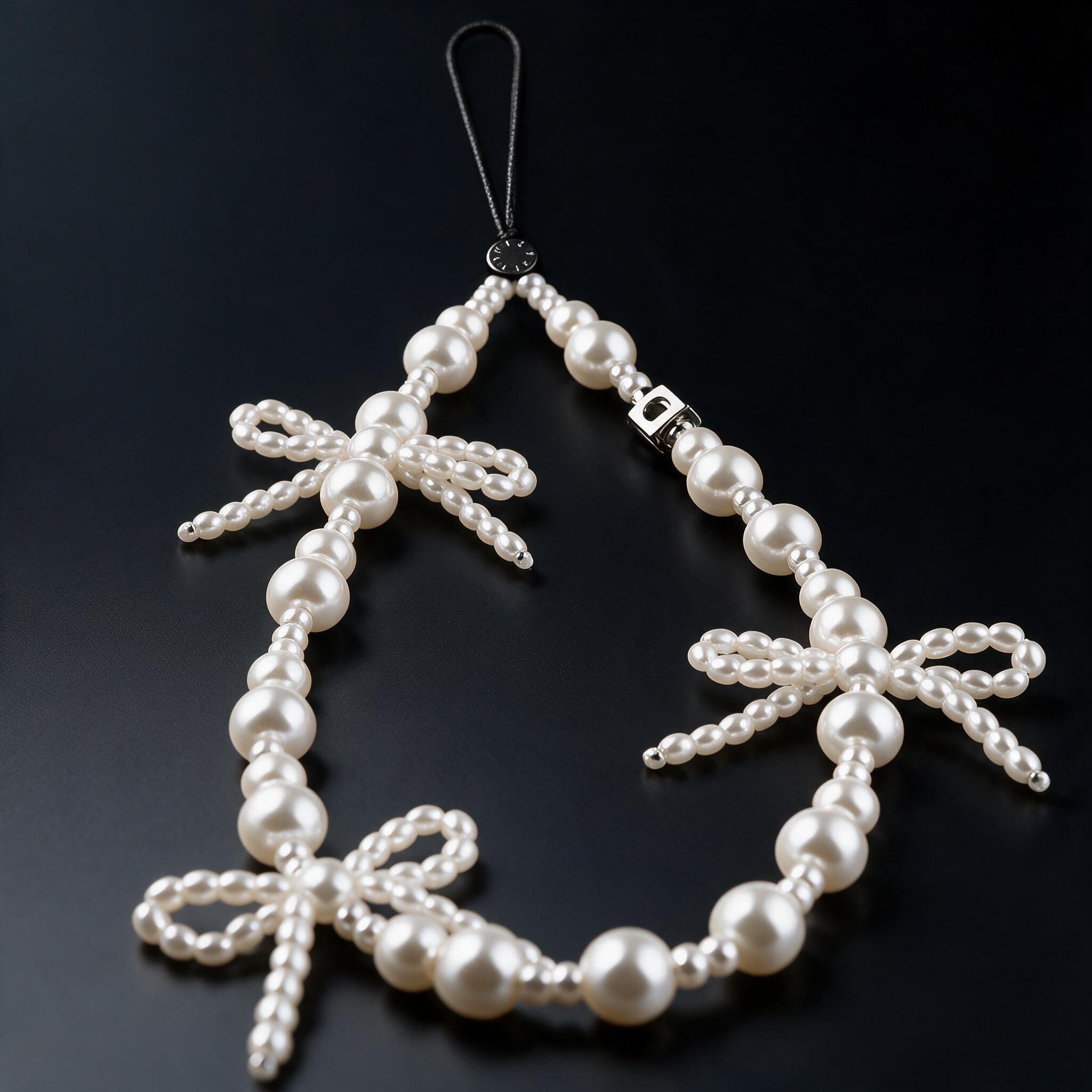 CASETiFY Snowflake Cherry Bow Chain Bead Jewelry Portable Ha - รายละเอียด
