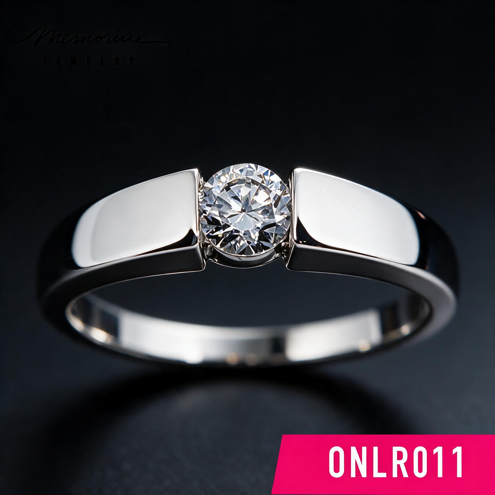 Memorine Jewelry แหวนเงินแท้ 925 ฝังเพชรสวิส (CZ) ONLR011 - รายละเอียด