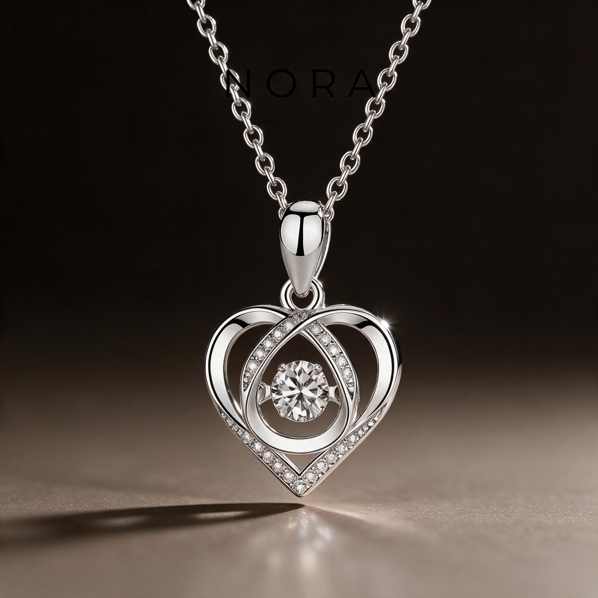 Jewelry สร้อยคอรูปหัวใจ สร้อยคอผู้หญิง สร้อยคอจี้ลำลอง อารมณ - รายละเอียด