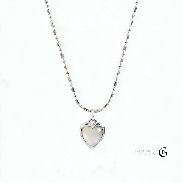 GLAMOR✨สร้อยหัวใจ Shell Heart สร้อยพร้อมจี้ สร้อยเงินแท้ จี้