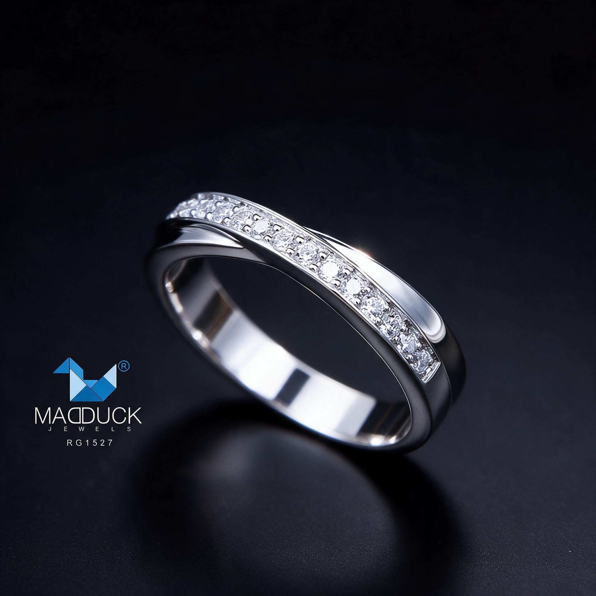 Madduckjewels RG1527 เงินแท้ 925 CZ / โมอิส (Moissanite) / เ - รายละเอียด