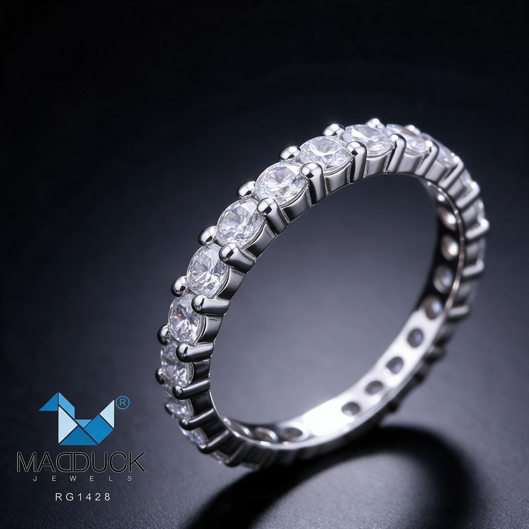 Madduckjewels RG1428 แหวนเงินแท้ 925 CZ / โมอิส (Moissanite) - รายละเอียด