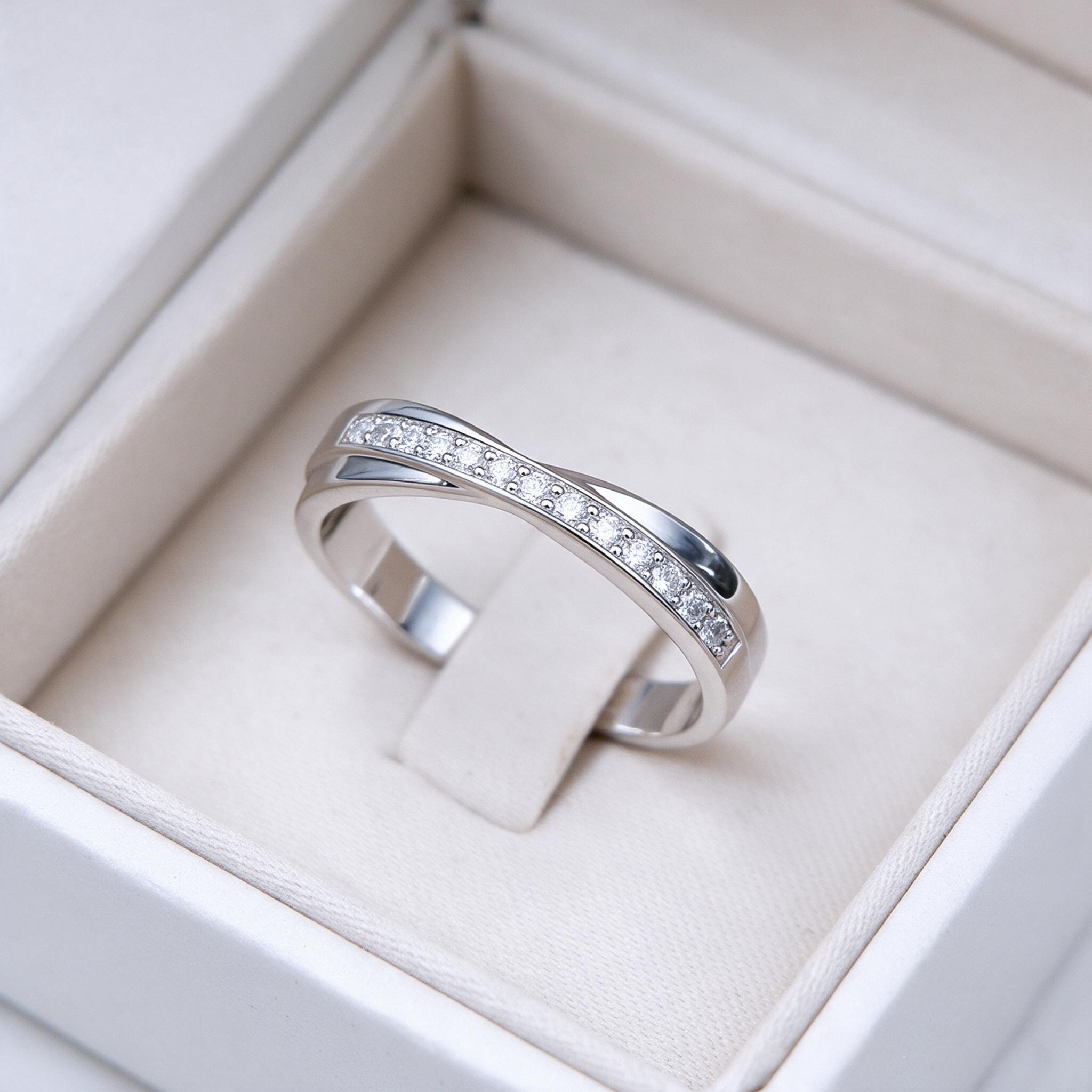 Madduckjewels RG1527 เงินแท้ 925 CZ / โมอิส (Moissanite) / เ - กล่องของขวัญ